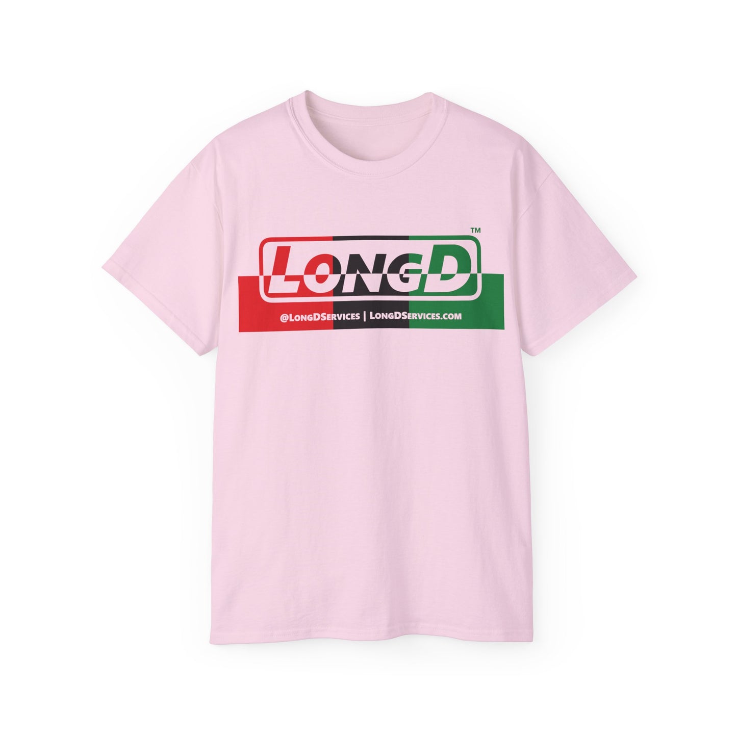 LongD® Logo Cotton Tee Juneteenth positive top negative bottom text