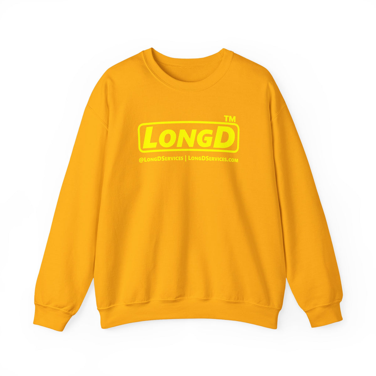 LongD Tag-domain positive alternate basic logo crewneck sweatshirt