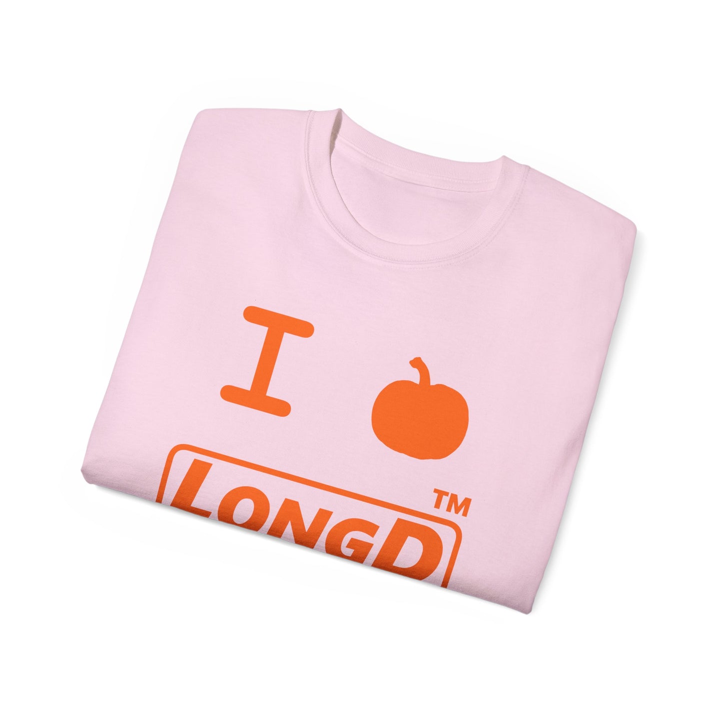 I Pumpkin LongD® Logo Cotton Tee positive orange basic Chicago logo