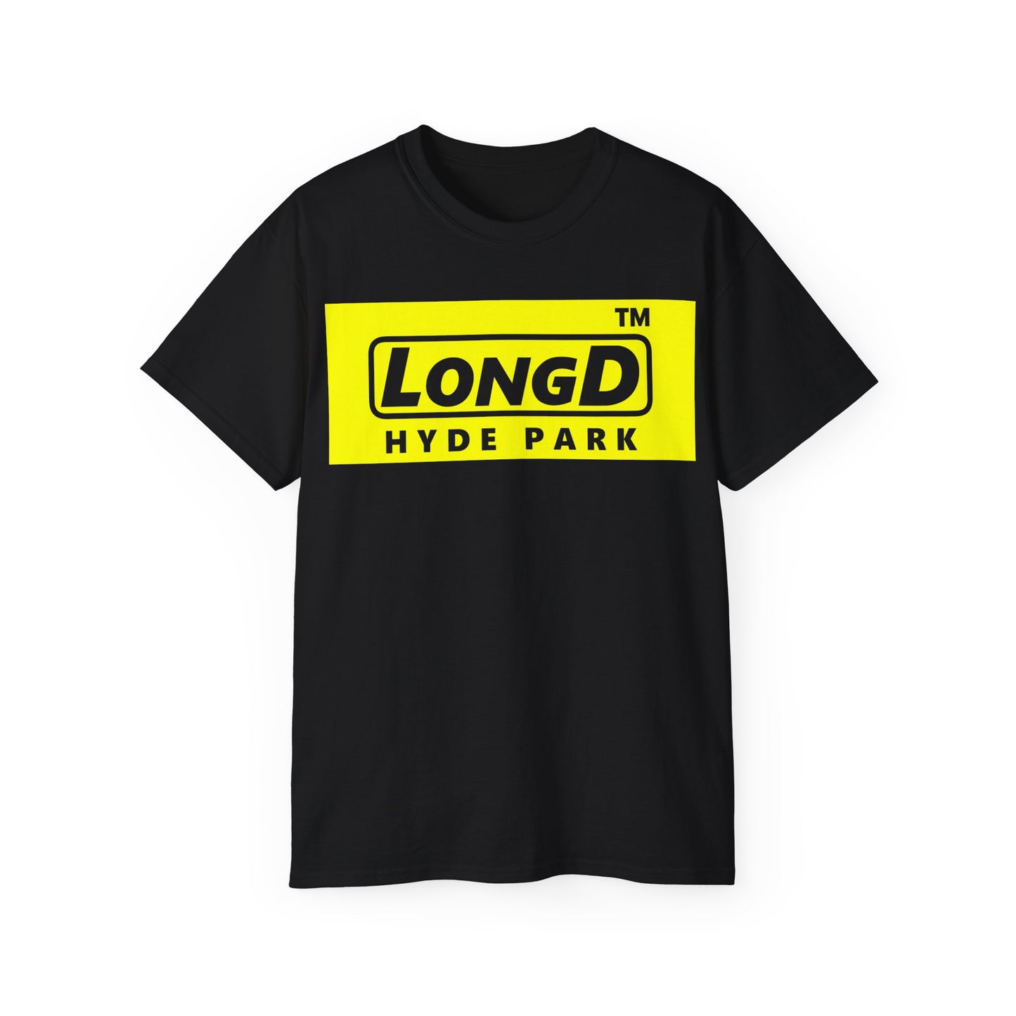 LongD® Logo Cotton Tee negative reverse basic Hyde Park logo
