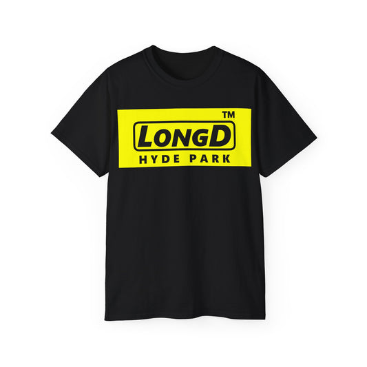 LongD® Logo Cotton Tee negative reverse basic Hyde Park logo
