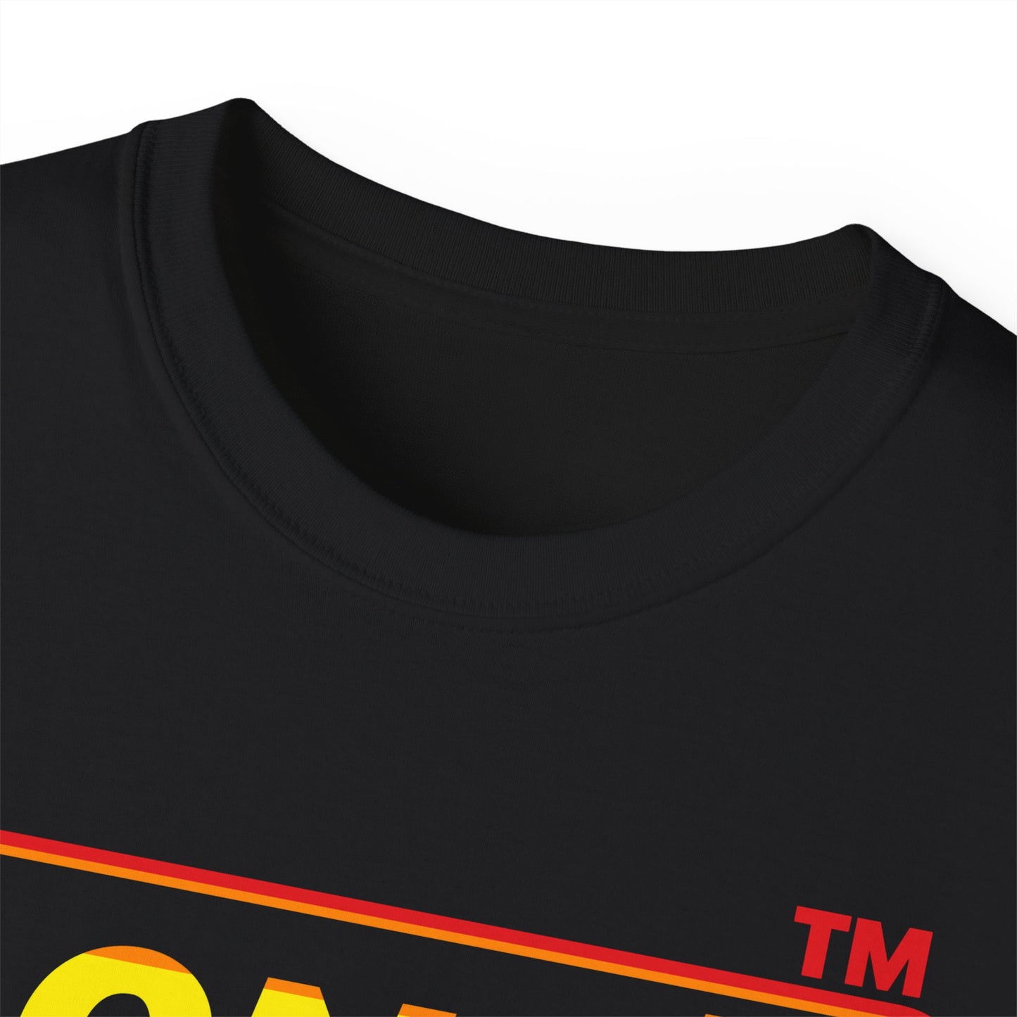 LongD positive vertical striped front-back Chicago logo cotton tee (Pride colors)