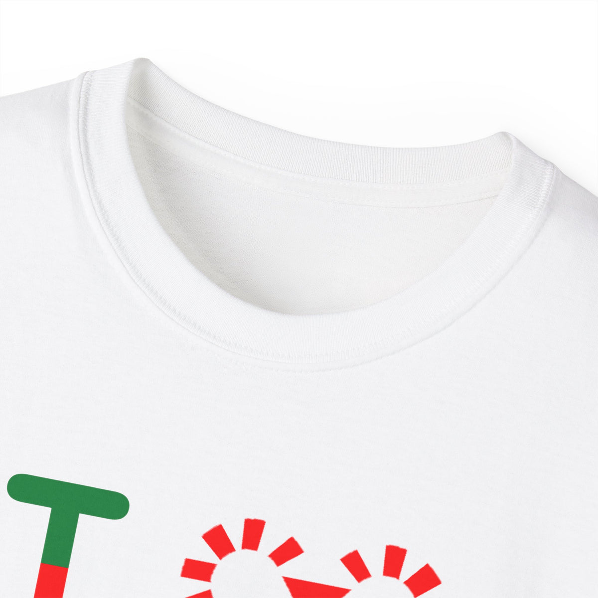 I candy cane LongD Hyde Park positive checkered logo cotton tee