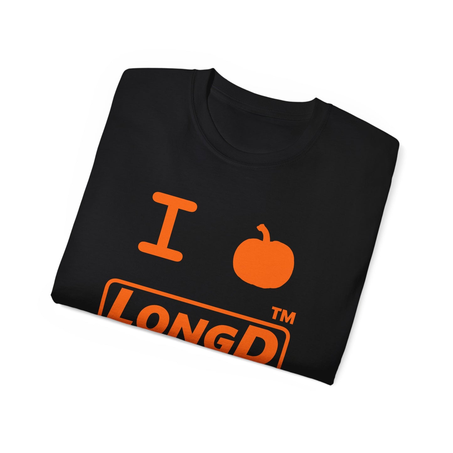 I Pumpkin LongD® Logo Cotton Tee positive orange basic Chicago logo