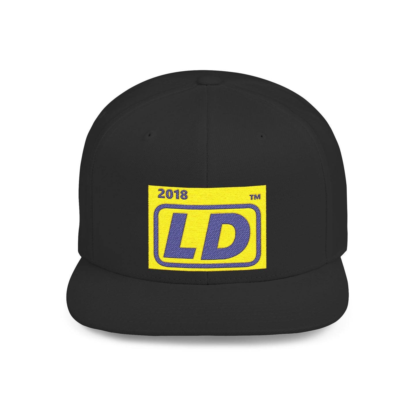 Embroidered Baseball Cap official (navy on gold) logo initials