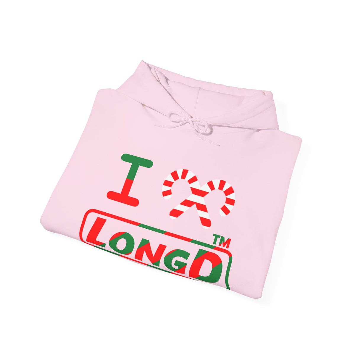 I candy cane LongD Hyde Park positive pixel-weighted 6-striped logo hoodie