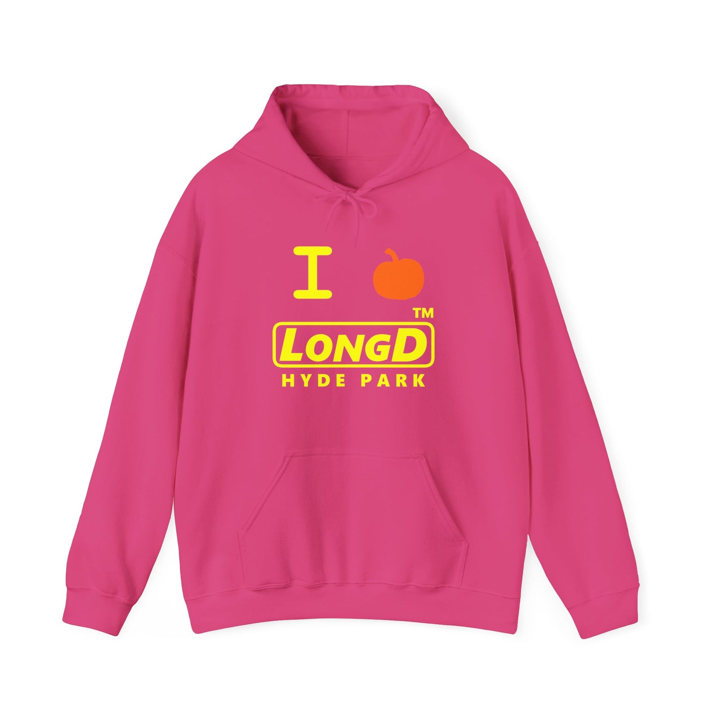 I Pumpkin LongD® Logo Hoodie yellow basic Hyde Park logo