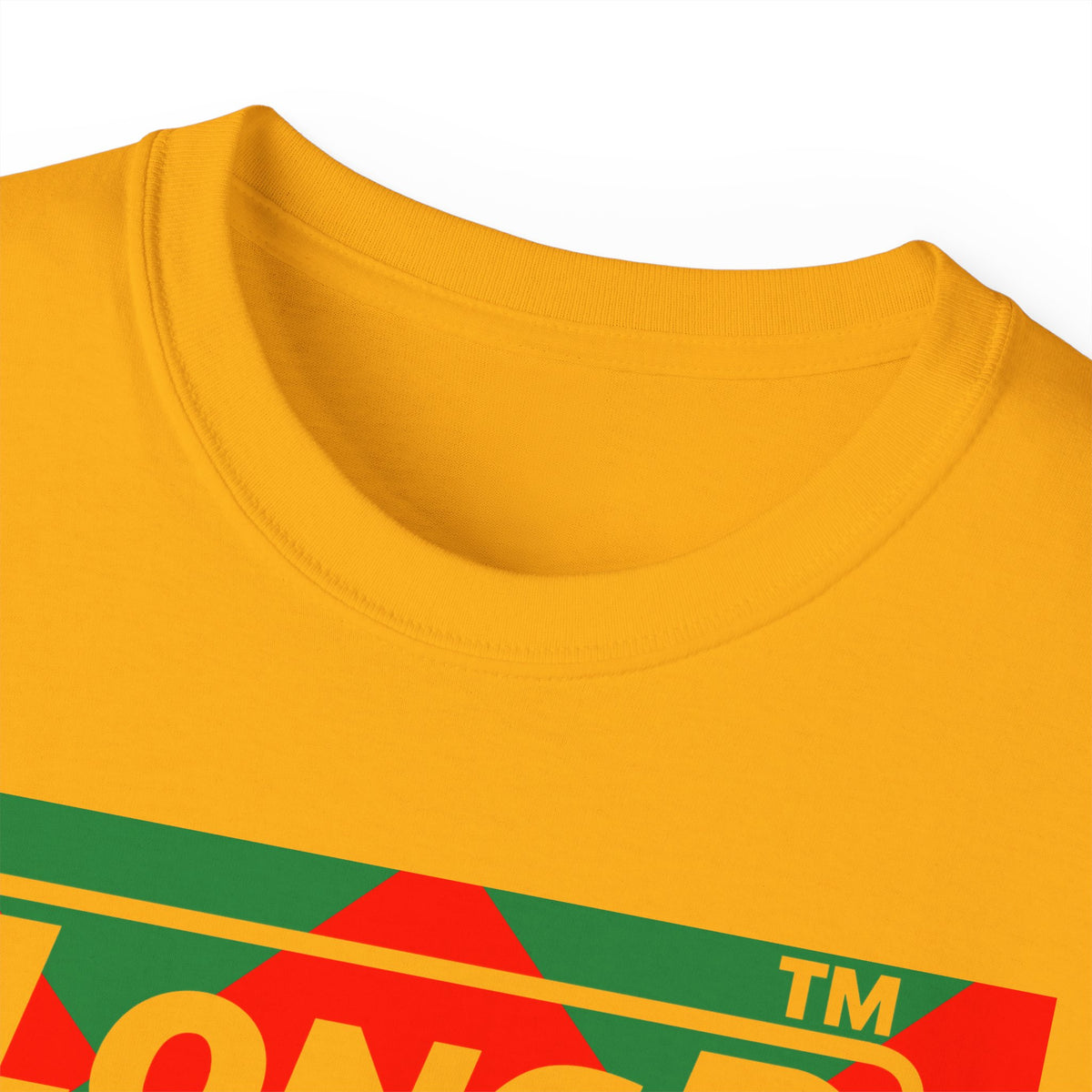 LongD Chicago negative big argyle logo (Xmas colors) cotton tee