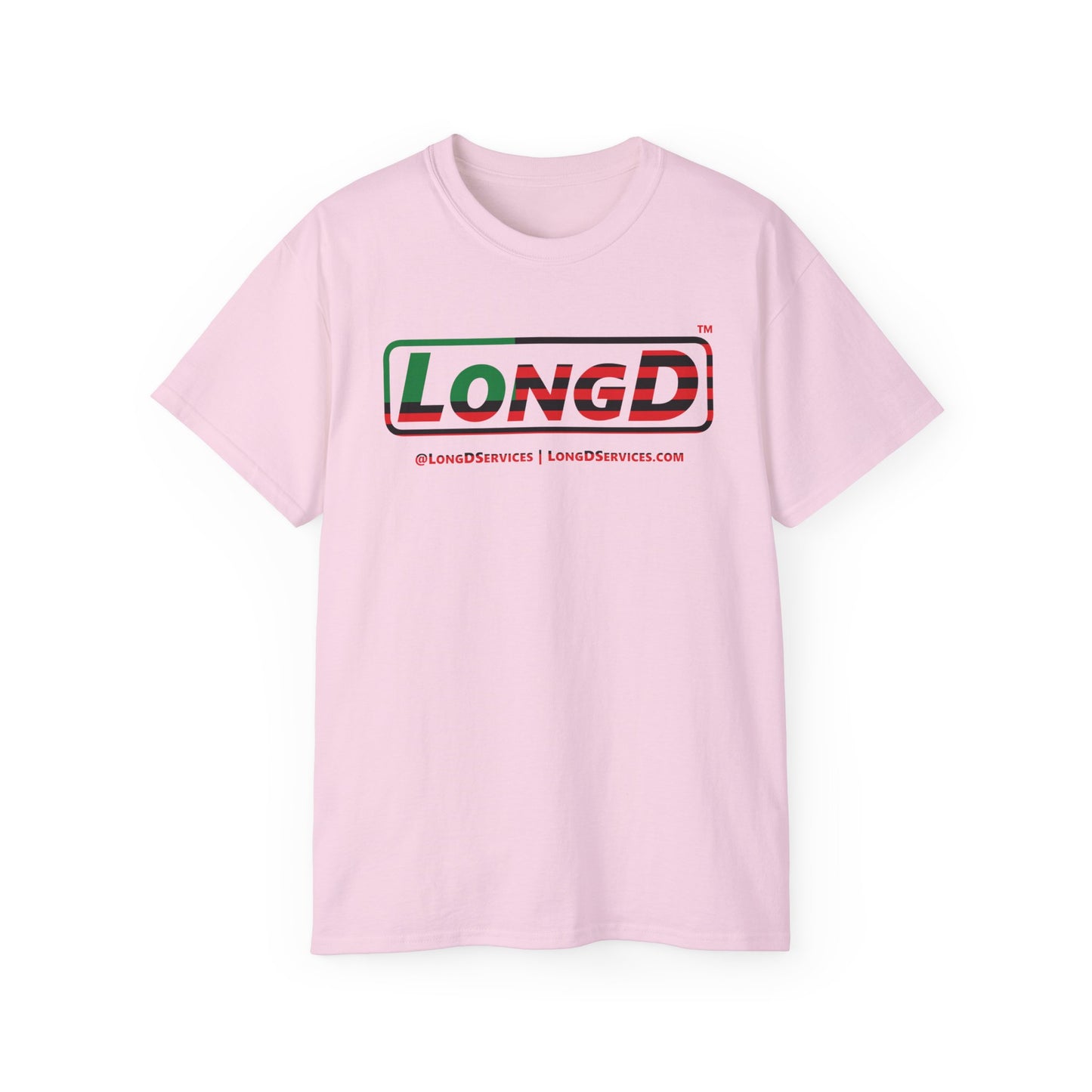 LongD® Logo Cotton Tee Juneteenth positive flag