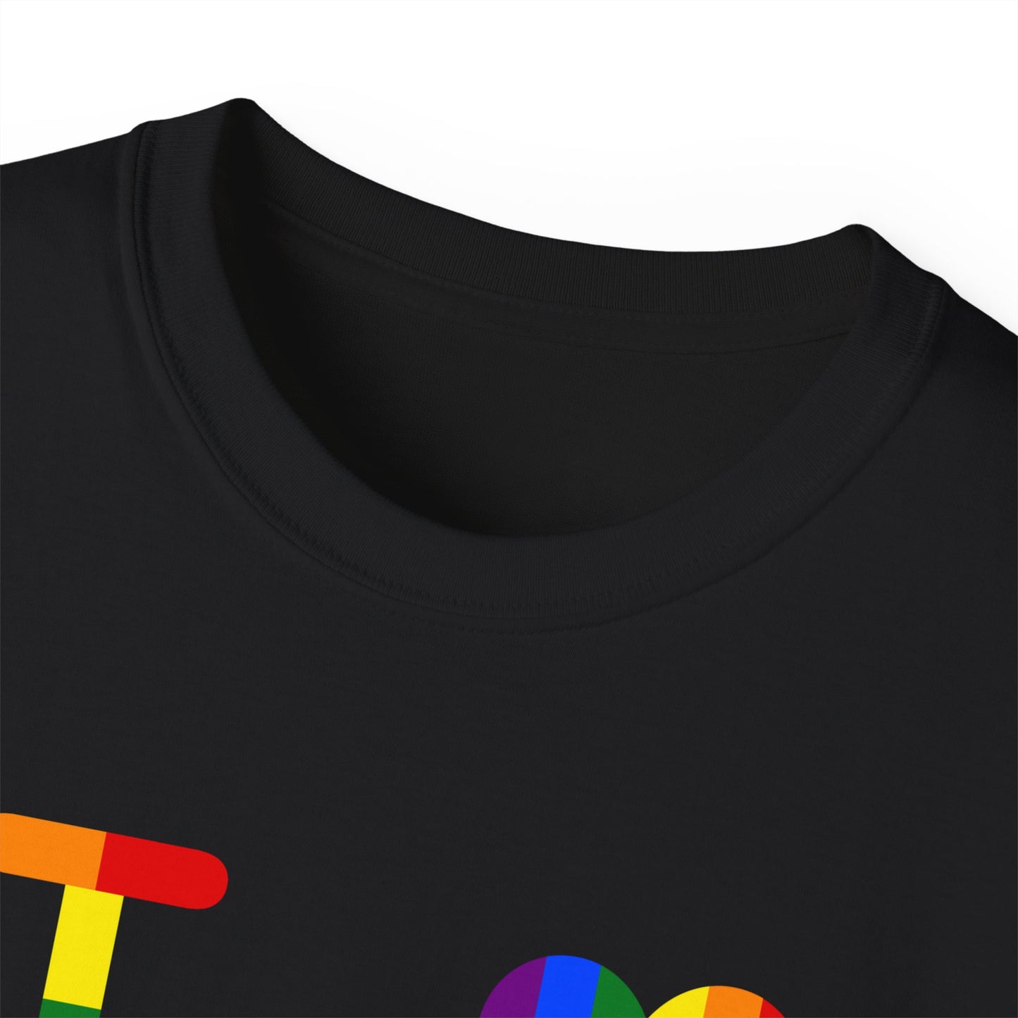 I Luv LongD official Chicago logo cotton tee (Pride colors)