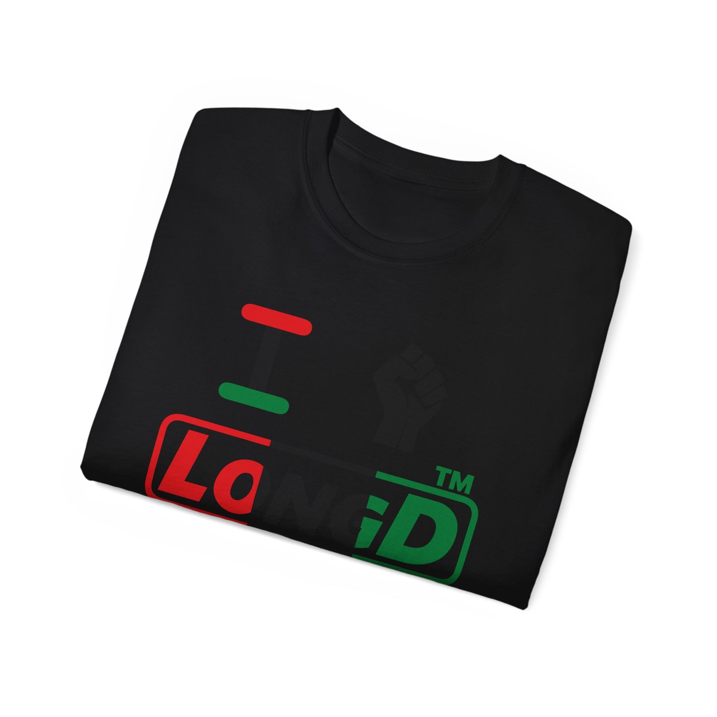 I fist LongD positive vertical 3-striped Hyde Park logo cotton tee
