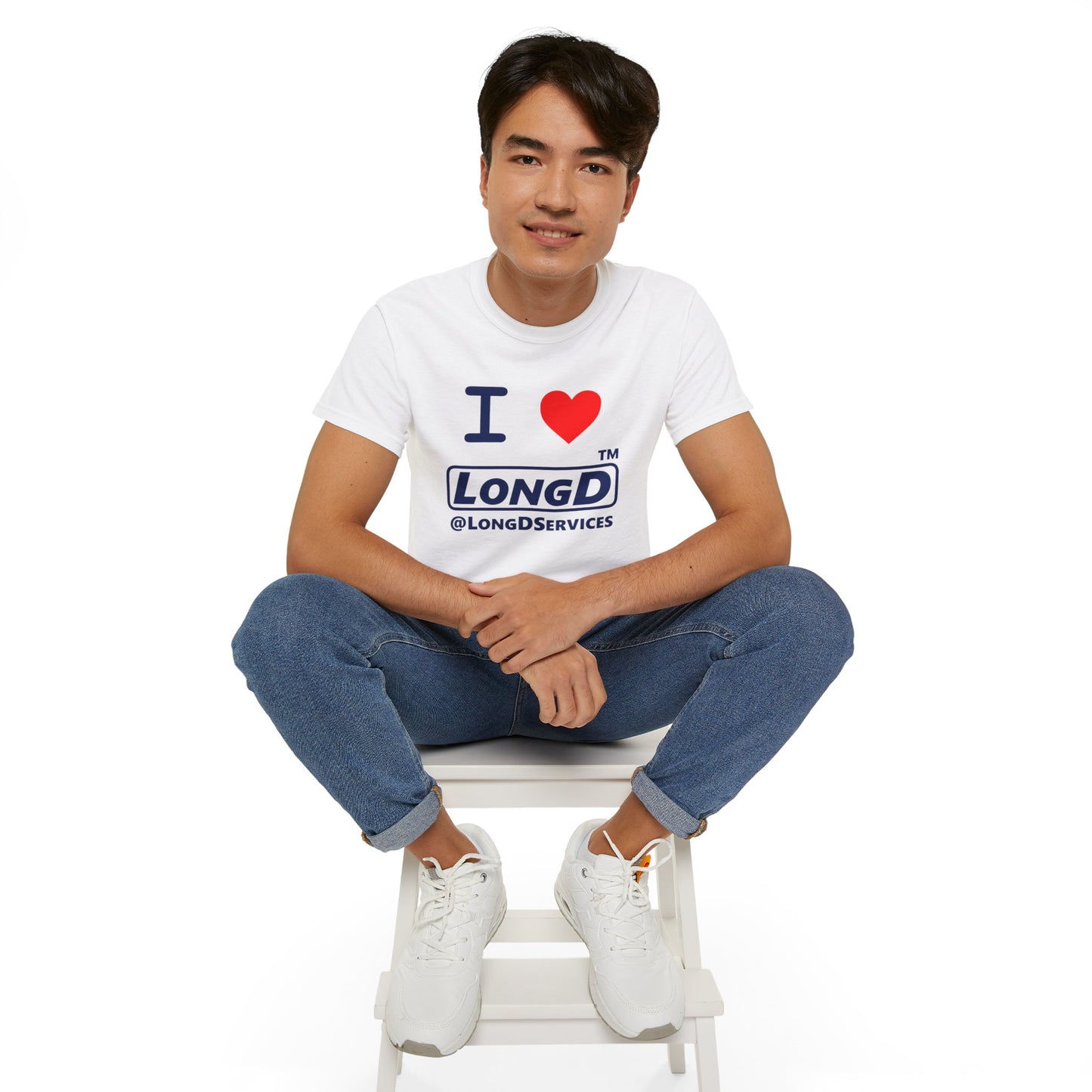 I Luv LongD® Logo Cotton Tee positive official basic logo