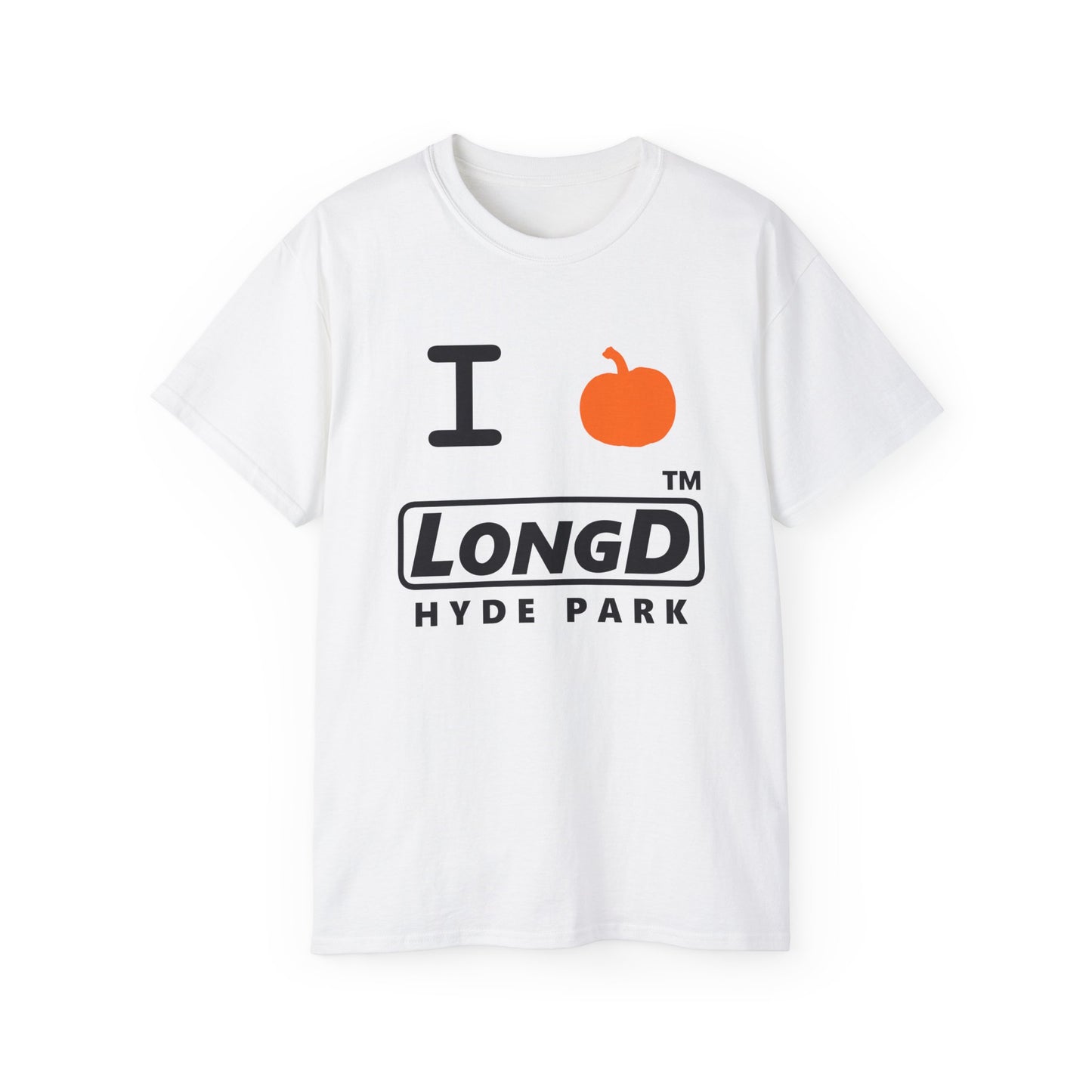 I Pumpkin LongD® Logo Cotton Tee positive black basic Hyde Park logo