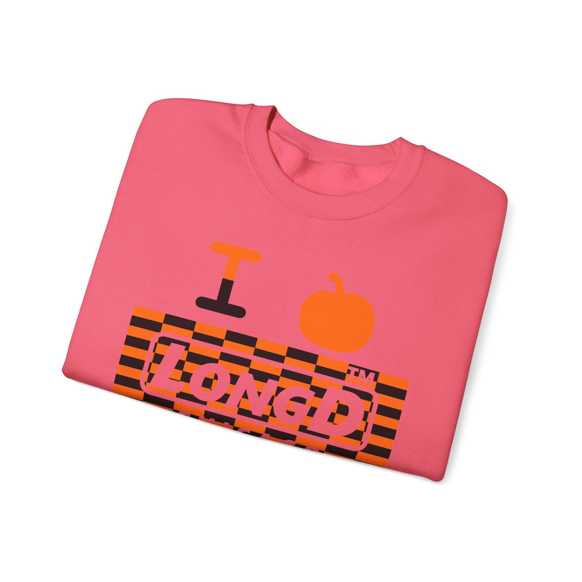 I pumpkin LongD Chicago negative tiled logo crewneck sweatshirt