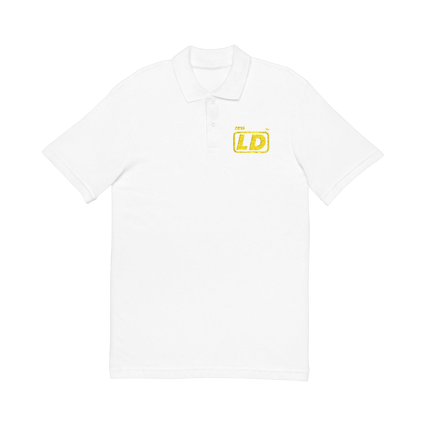 Embroidered LongD alternate basic logo initials polo shirt