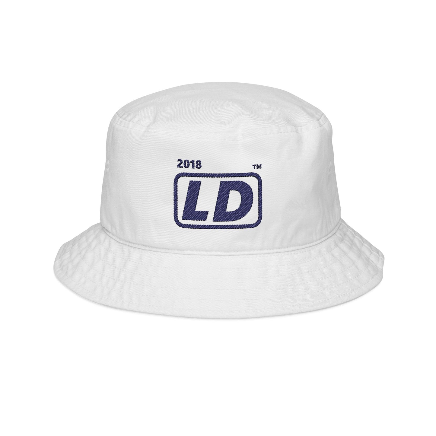 Embroidered official basic logo initials bucket hat