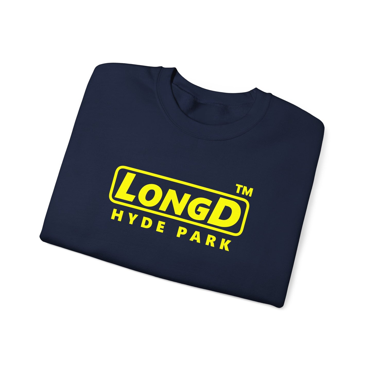 LongD reverse Hyde Park logo crewneck sweatshirt