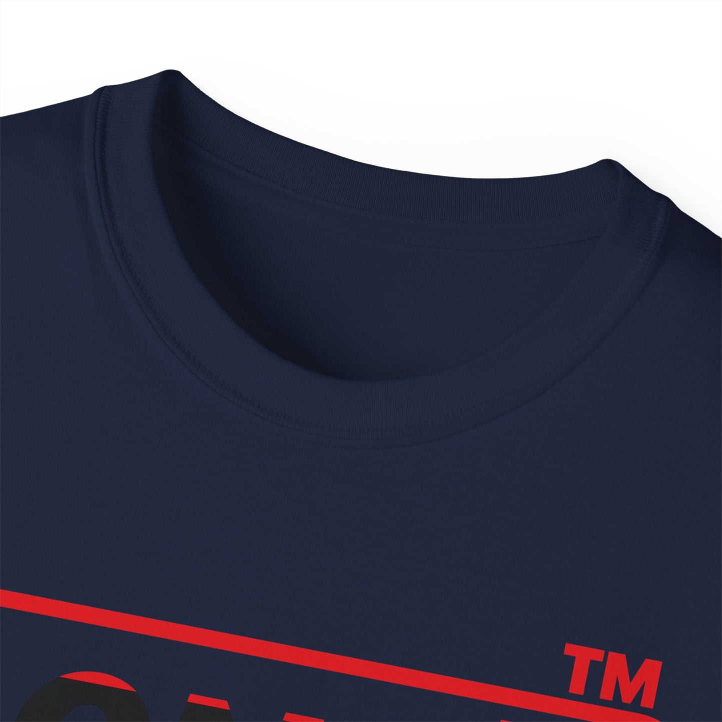 LongD positive horizontal 3-striped Chicago logo cotton tee (Juneteenth colors)