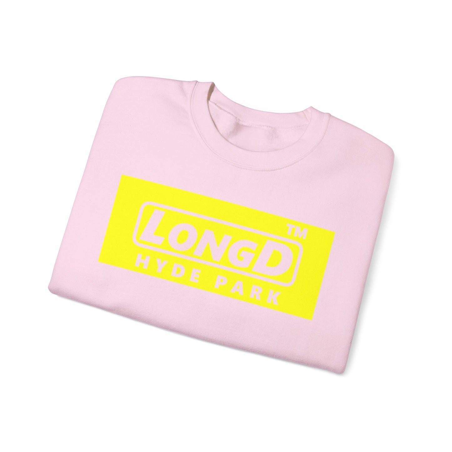 LongD negative reverse Hyde Park logo crewneck sweatshirt