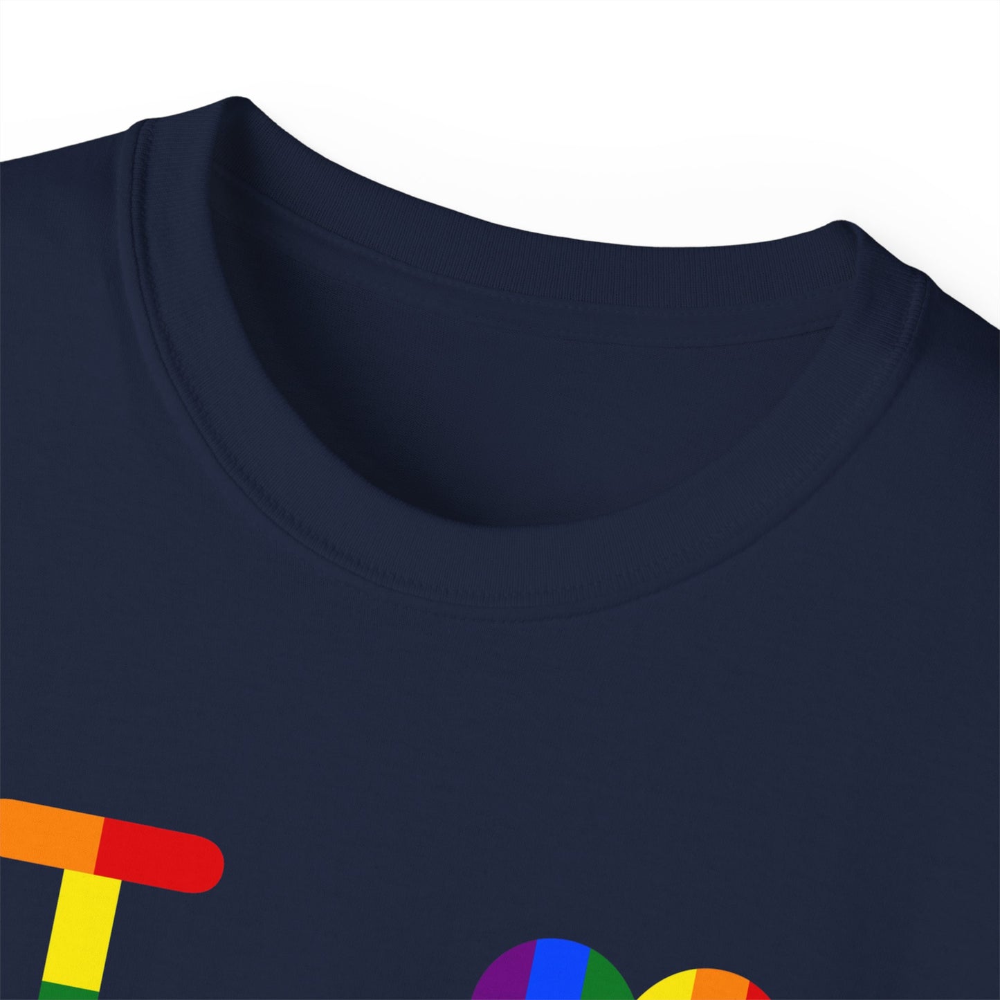 I Luv LongD official Hyde Park 4-print logo cotton tee (Pride colors)