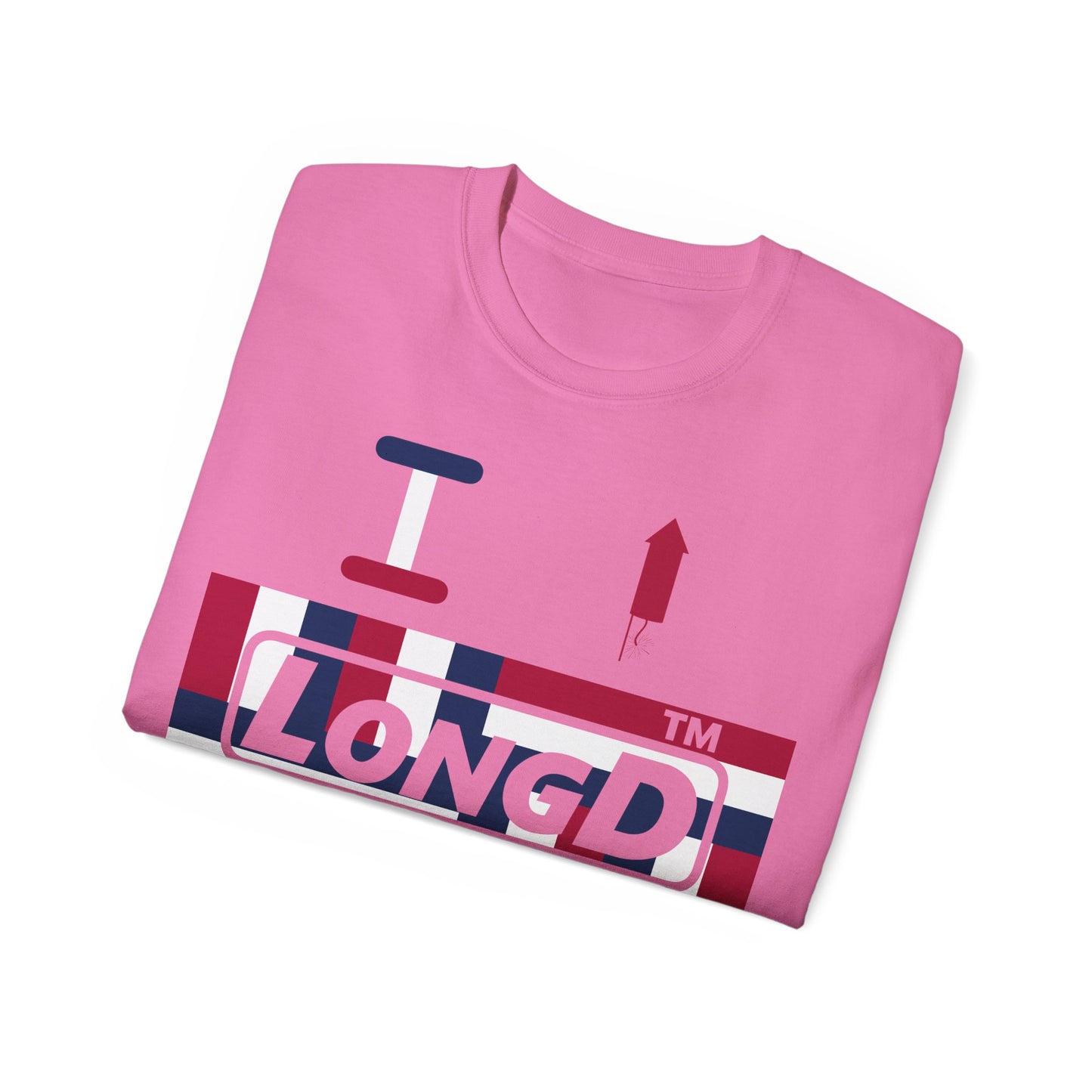 I firecracker LongD negative modified windmill Hyde Park logo cotton tee