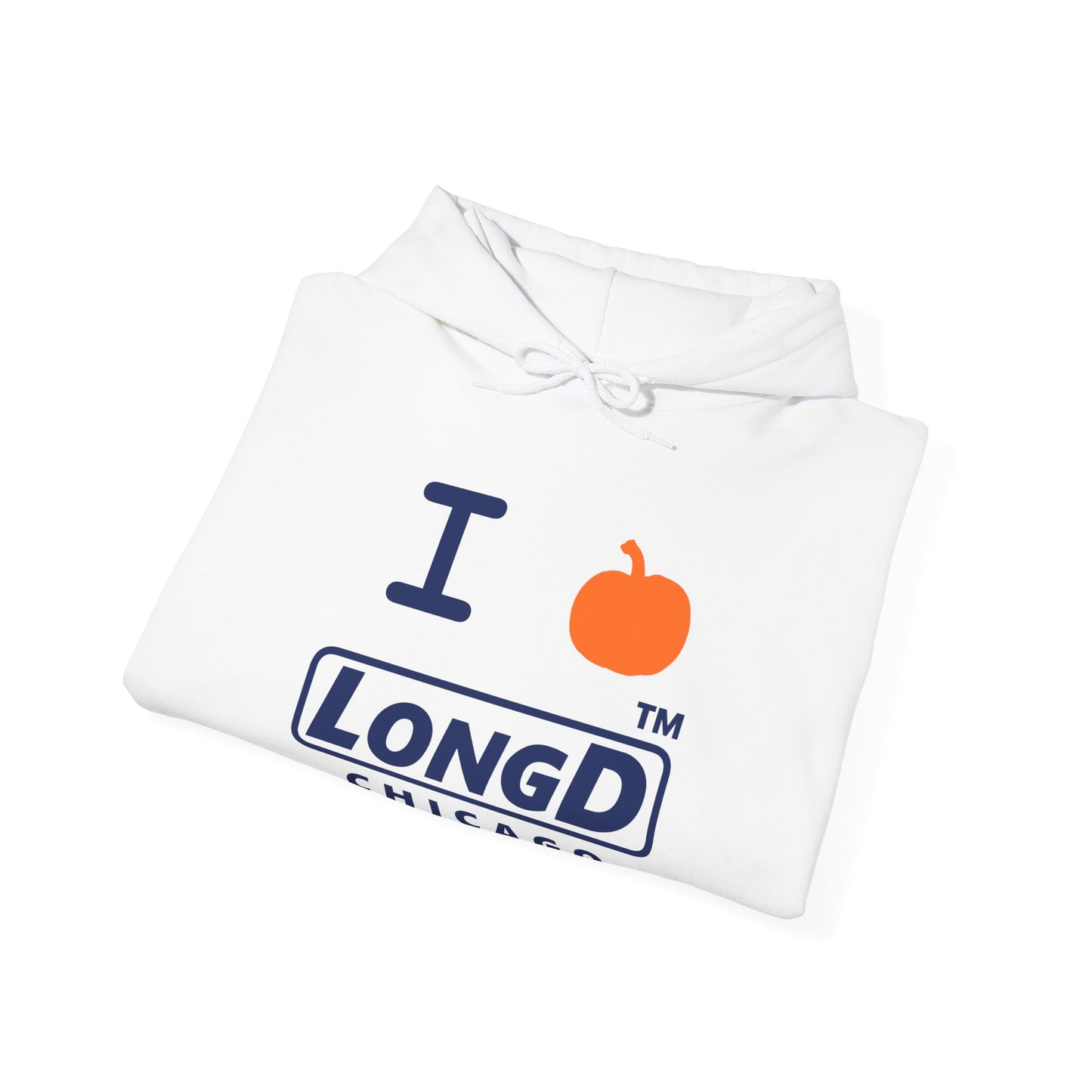 I Pumpkin LongD® Logo Hoodie blue basic Chicago logo