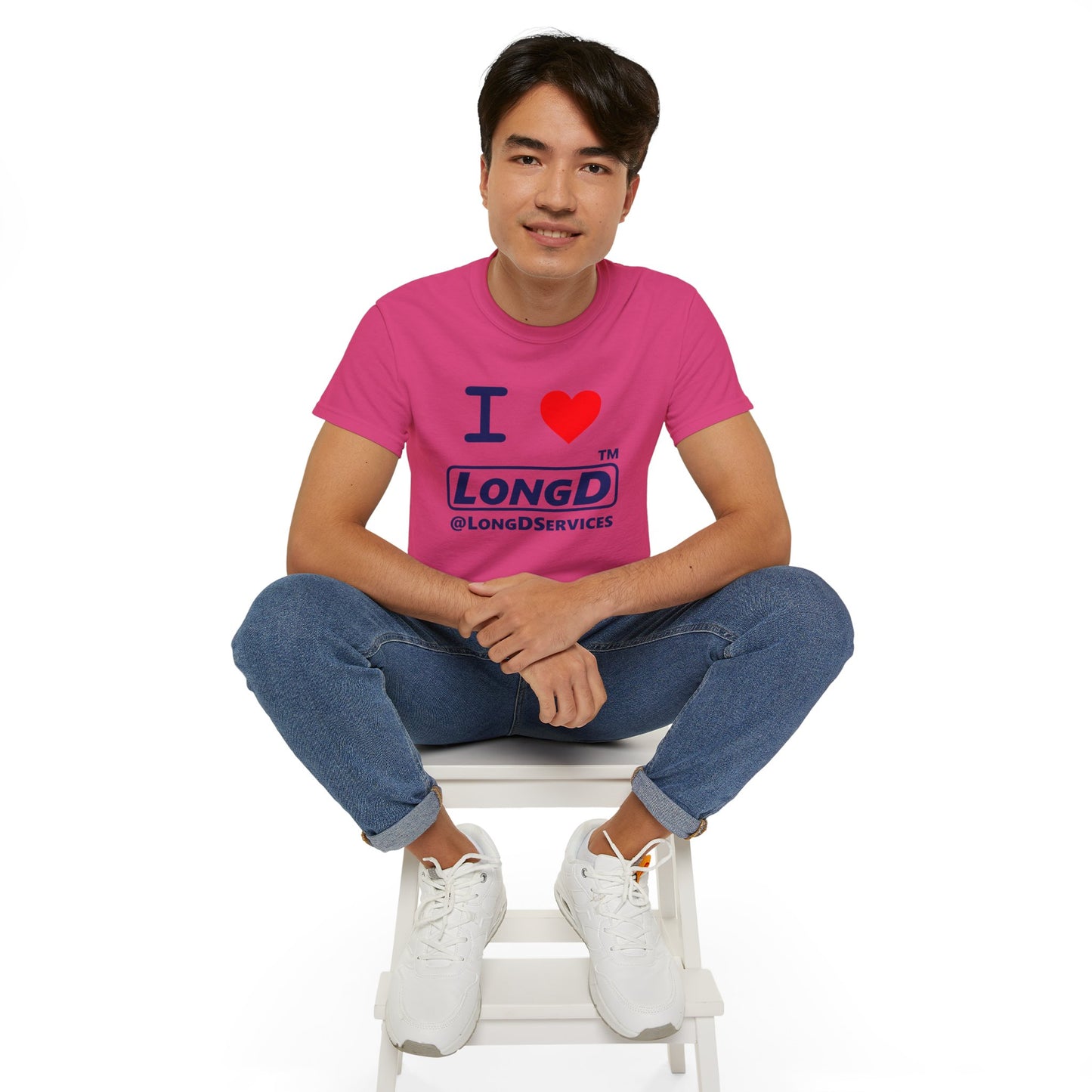 I Luv LongD® Logo Cotton Tee positive official basic logo
