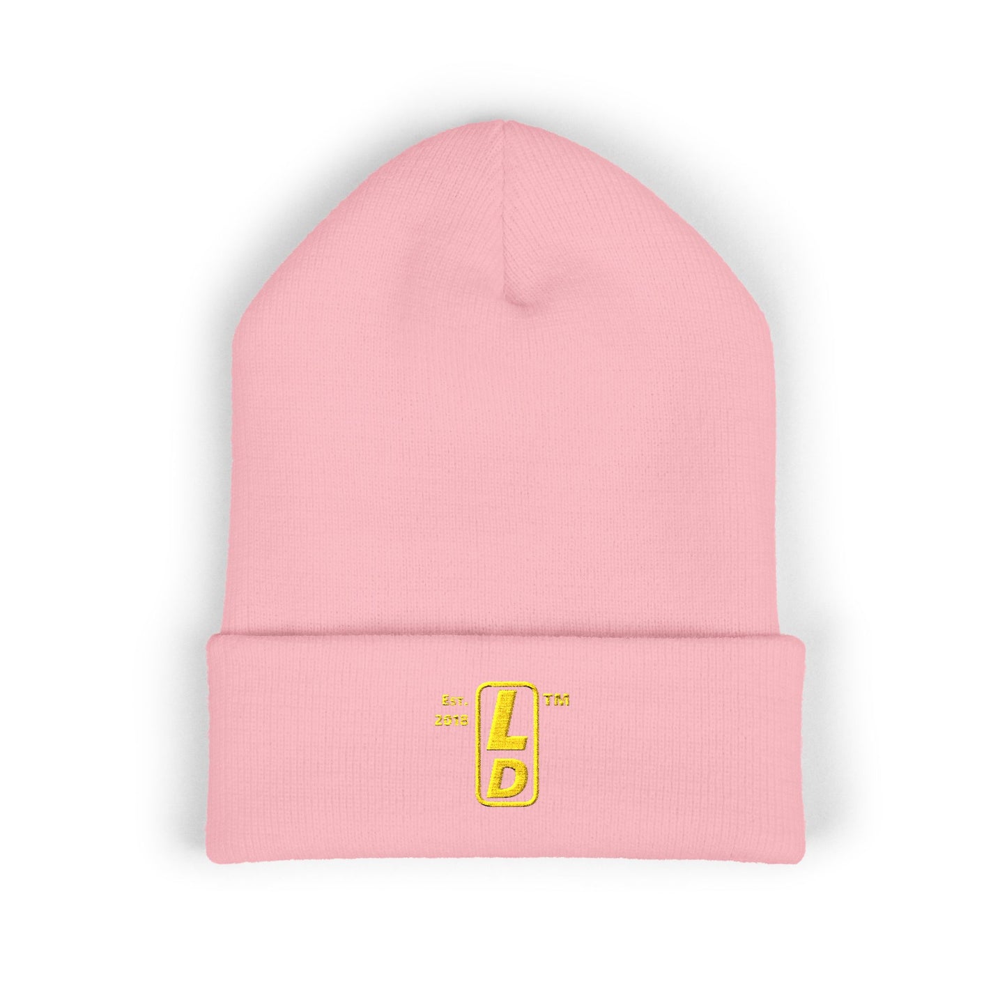 Embroidered Classic Cuffed Beanie reverse official basic logo upright initials