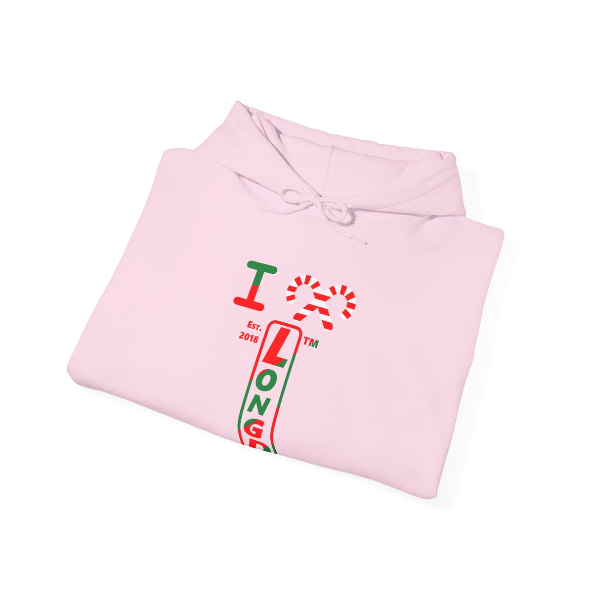 I candy cane LongD Tag positive upright pixel-weighted 4-striped 4-print logo hoodie