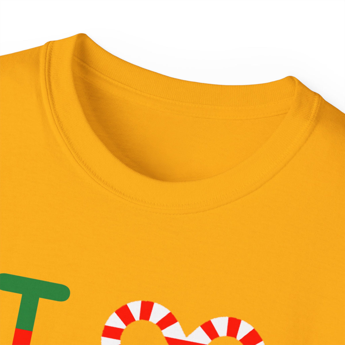I candy cane LongD Hyde Park positive upright pixel-weighted 4-striped logo cotton tee