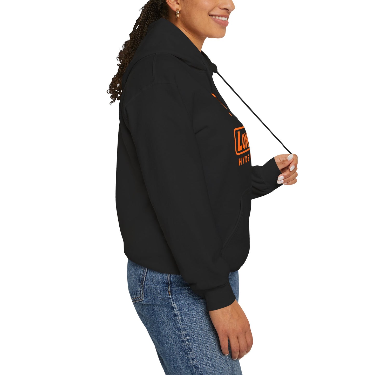 I Pumpkin LongD® Logo Hoodie orange basic Hyde Park logo