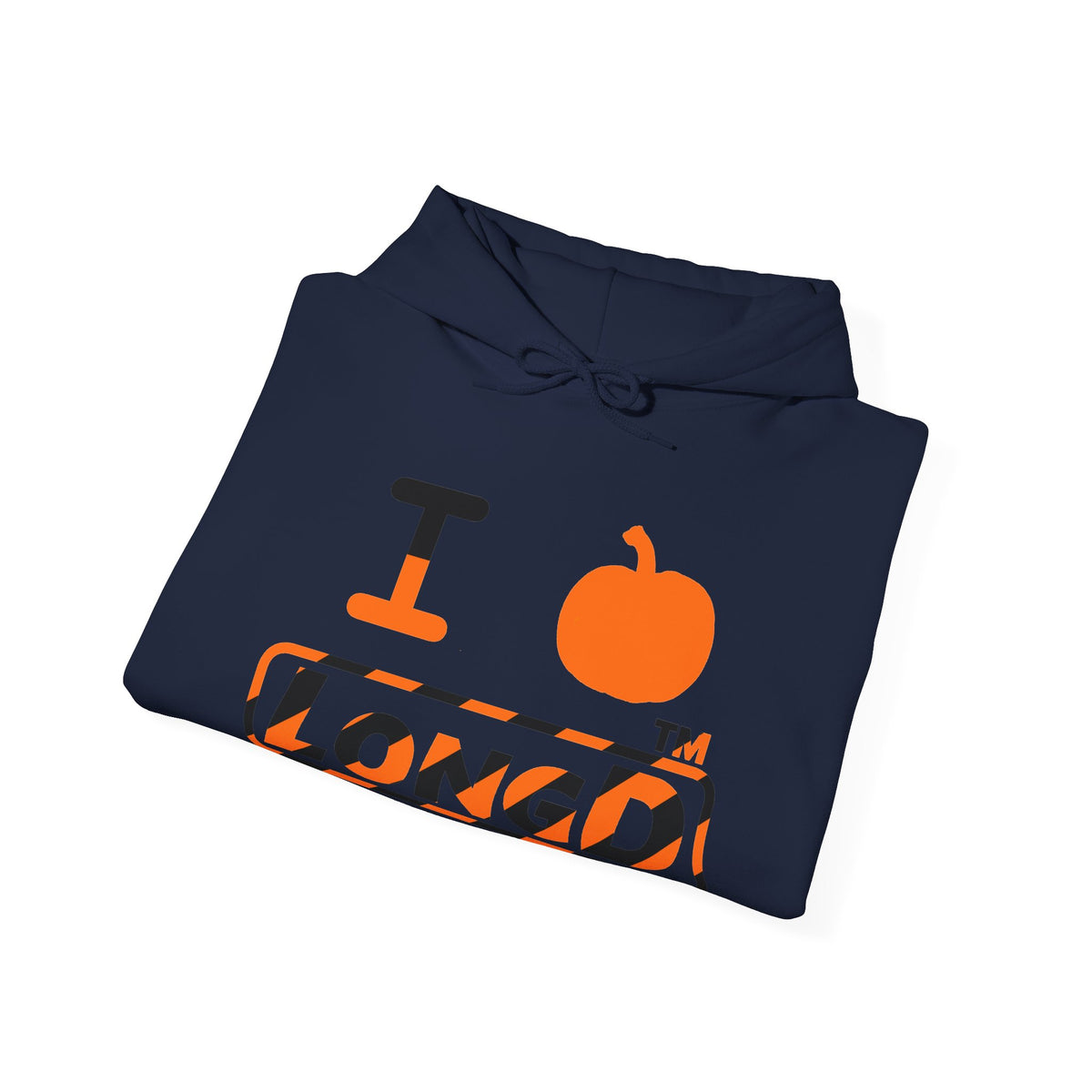 I pumpkin LongD Hyde Park positive 12-striped logo hoodie