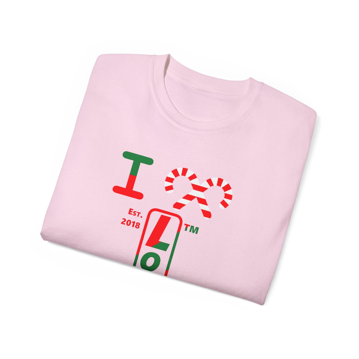 I candy cane LongD Tag-domain positive upright pixel-weighted 4-striped 4-print logo cotton tee