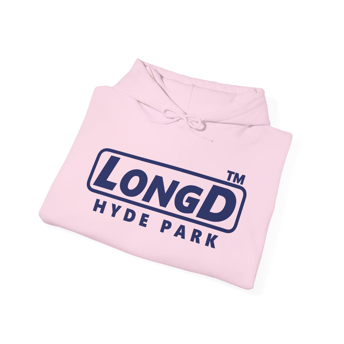LongD Hyde Park positive basic Navy (002060) logo hoodie