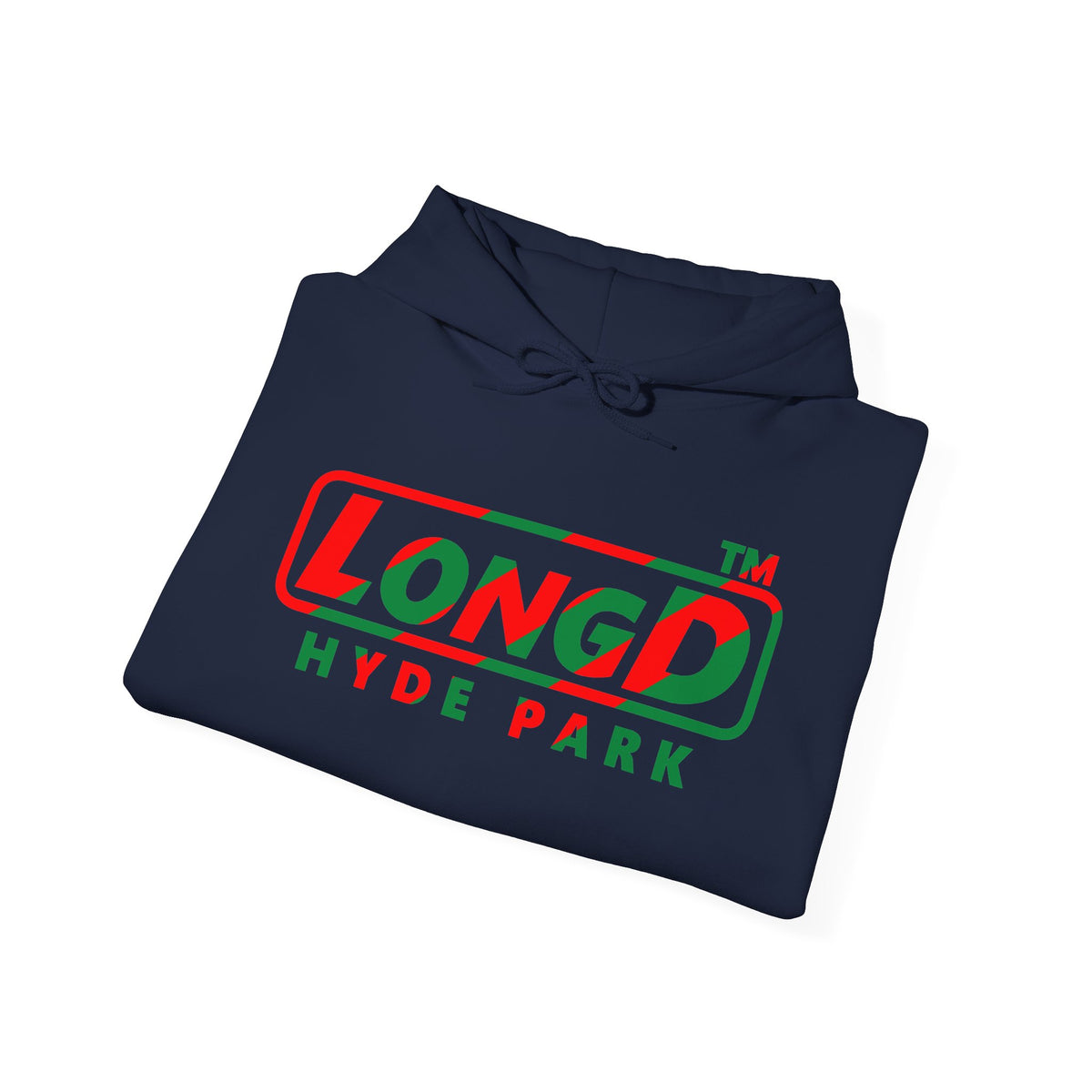LongD Hyde Park positive pixel-weighted 6-striped logo (Xmas colors) hoodie