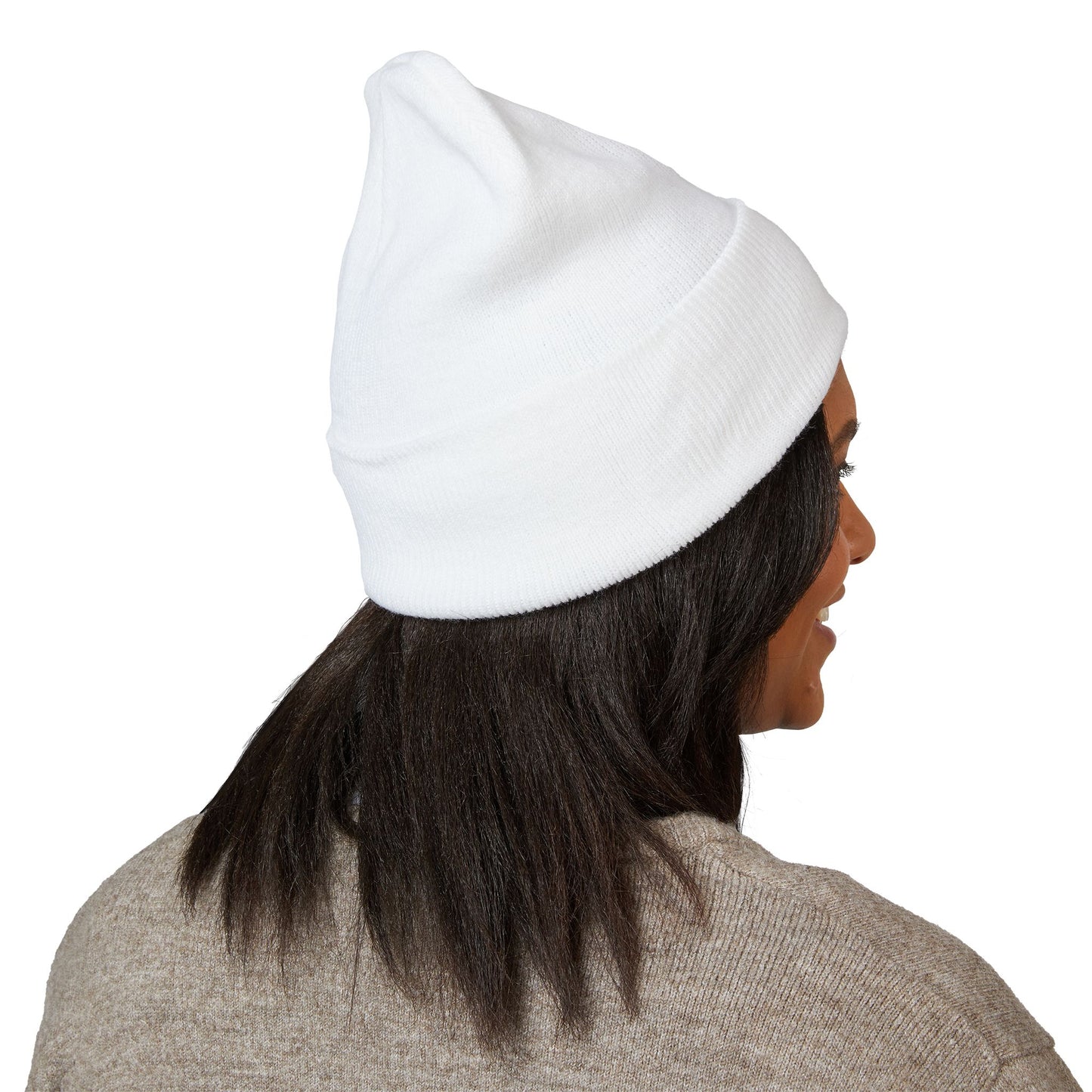 Embroidered Classic Cuffed Beanie reverse official basic logo upright