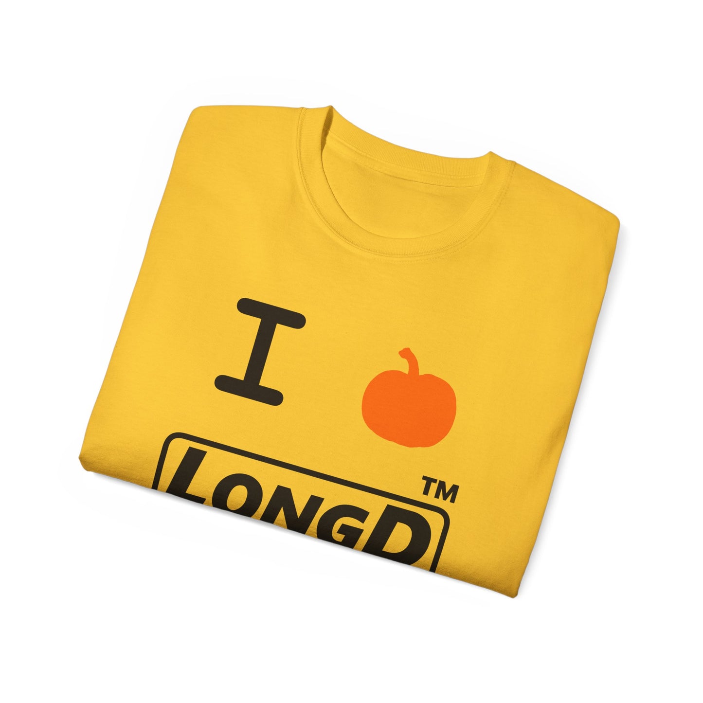 I Pumpkin LongD® Logo Cotton Tee positive black basic Chicago logo