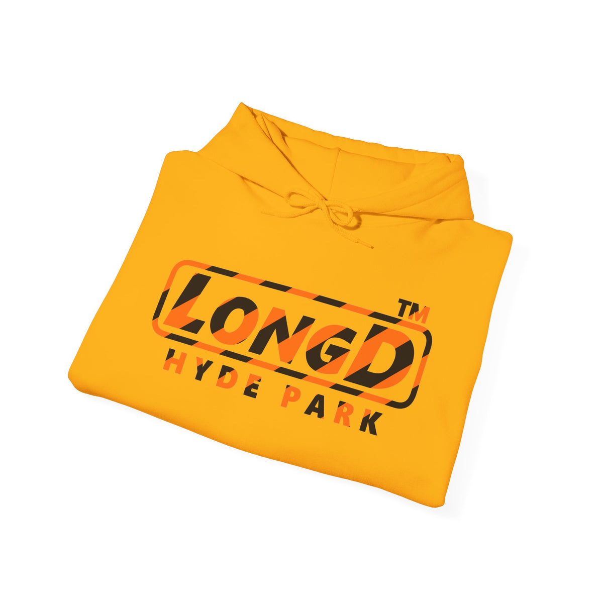 LongD Hyde Park positive 12-striped logo (Halloween colors) hoodie