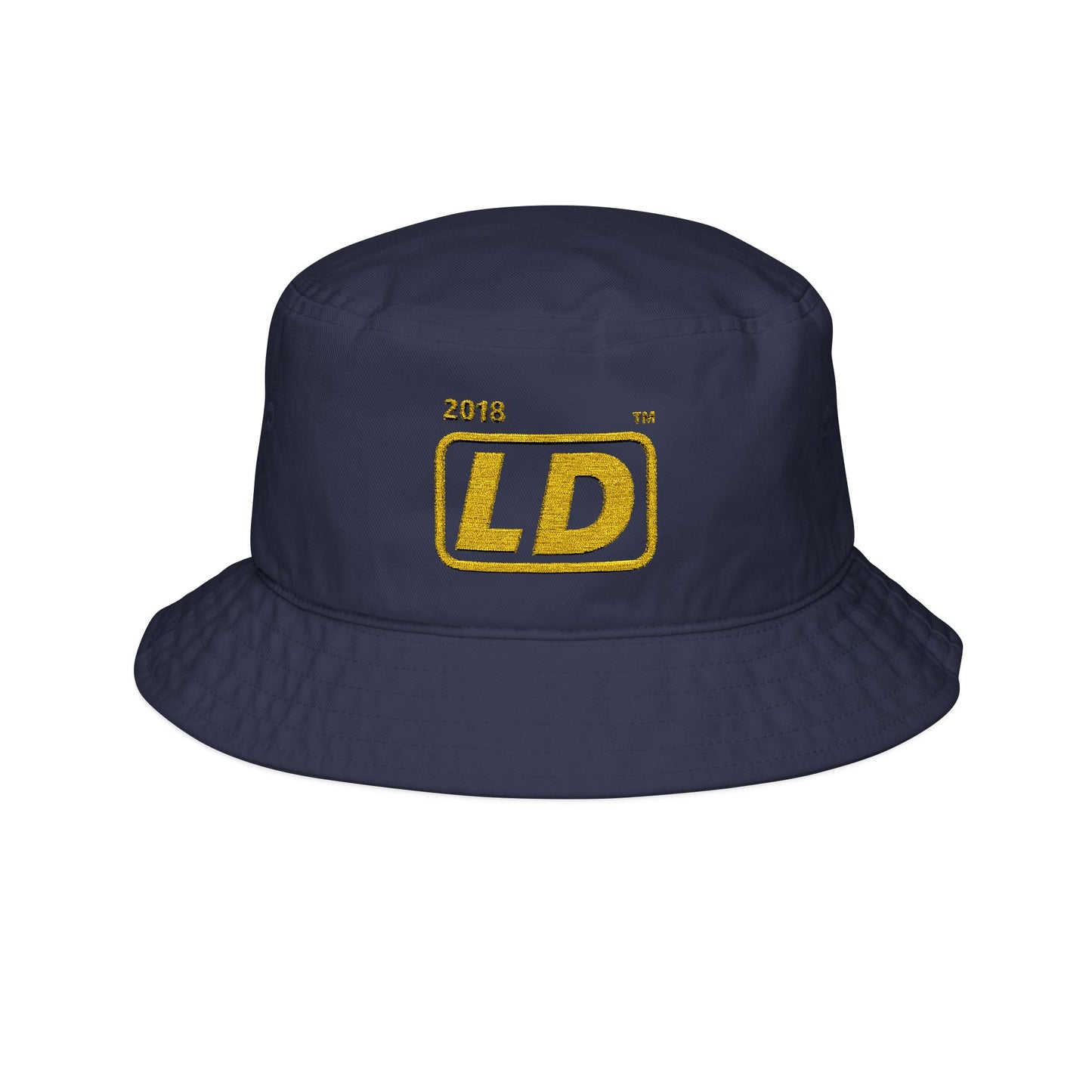 Embroidered alternate basic logo initials bucket hat