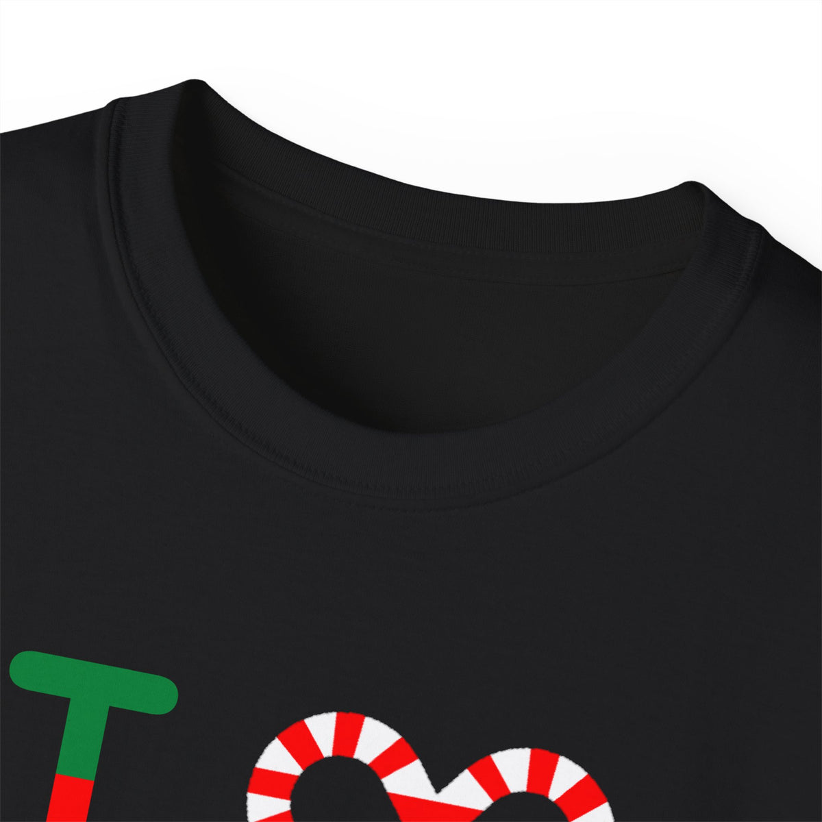 I candy cane LongD Chicago positive checkered logo cotton tee