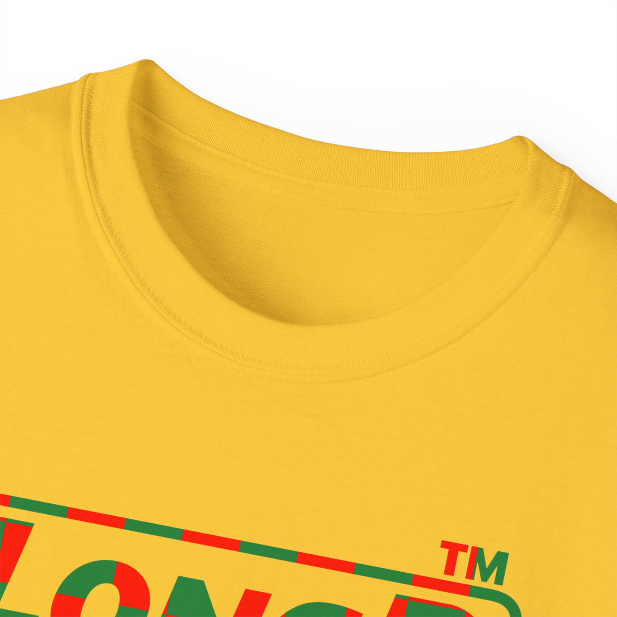 LongD Hyde Park positive checkered logo (Xmas colors) cotton tee