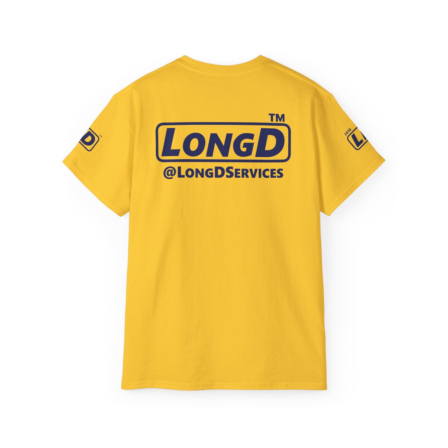 I fist LongD official Chicago logo 4-print cotton tee with multicolored fist