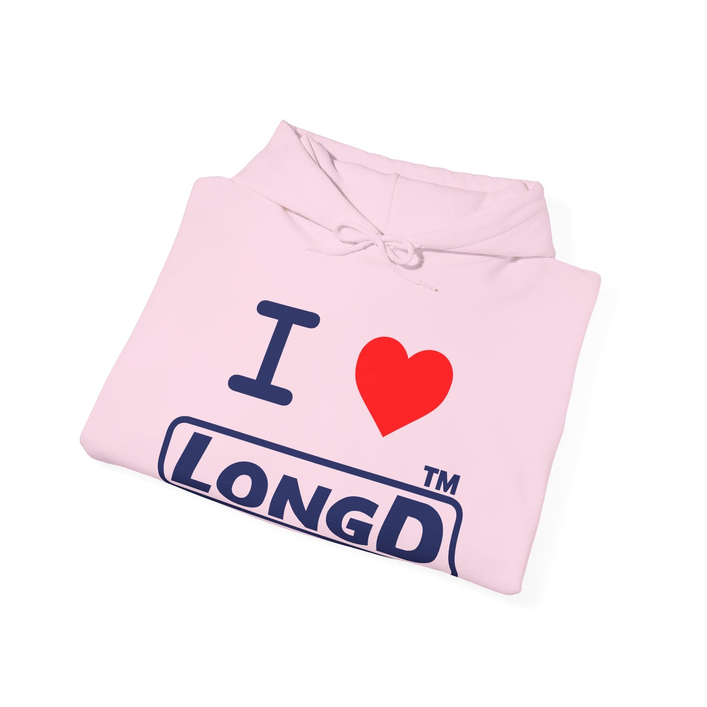 I Luv LongD Tag-domain positive official basic logo hoodie