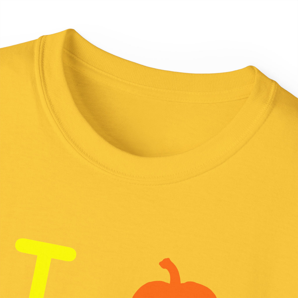 I pumpkin LongD Hyde Park positive alternate basic Yellow (FFFF00) logo cotton tee