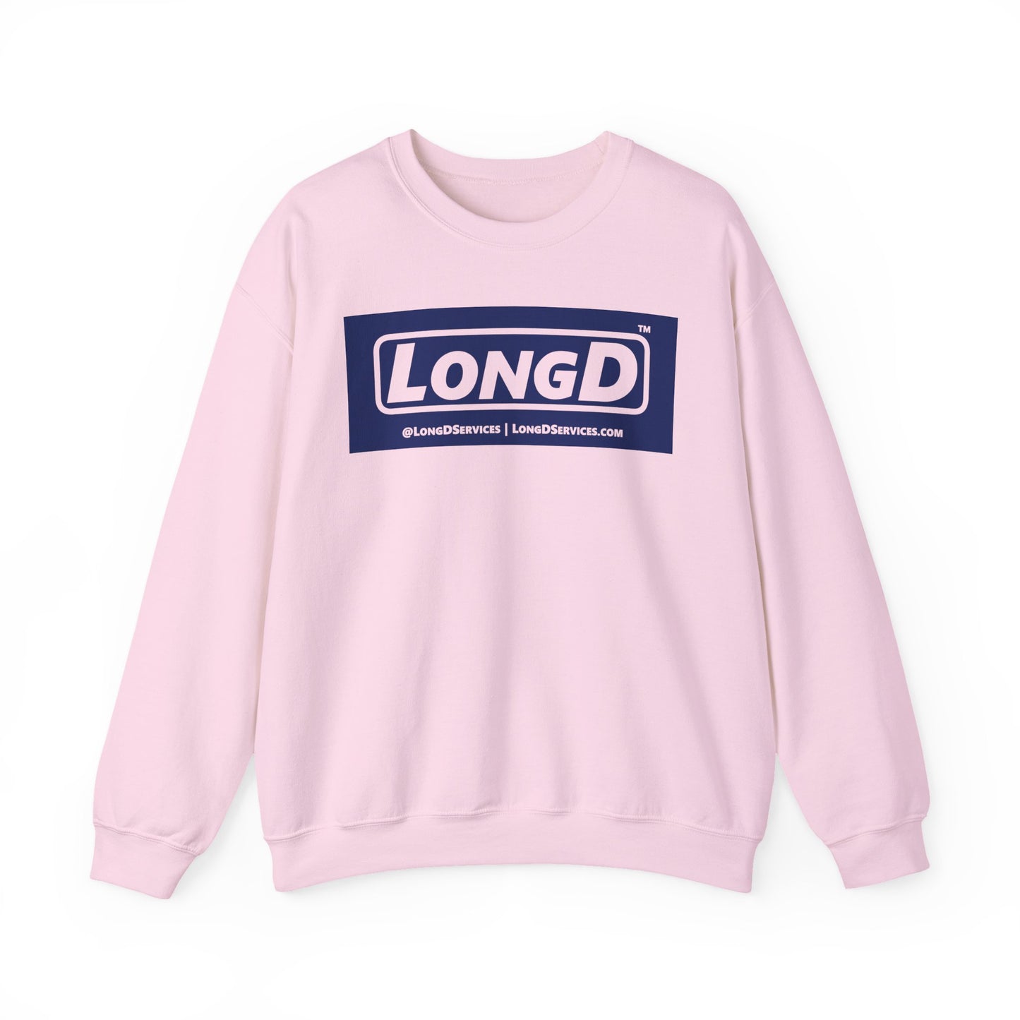 LongD negative official original logo crewneck sweatshirt