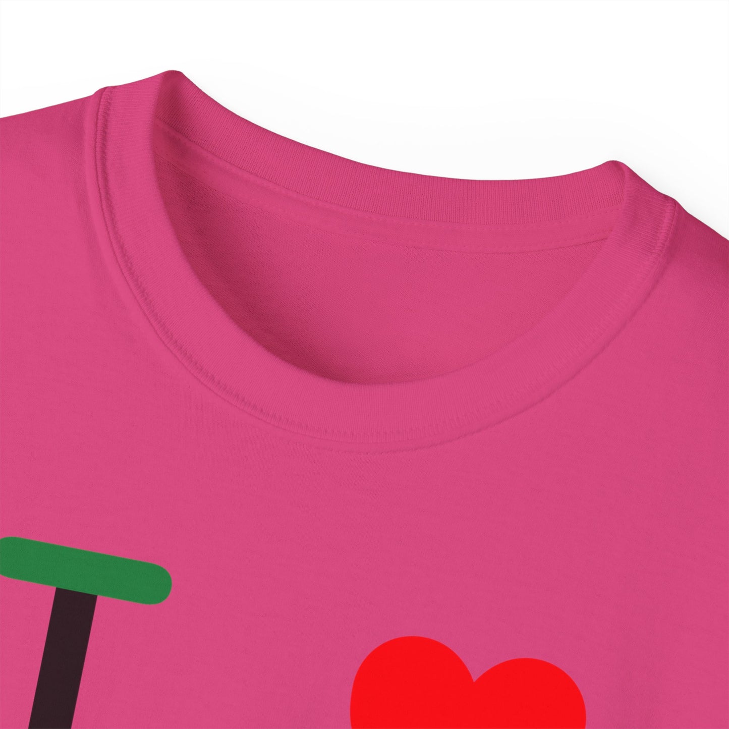 I Luv LongD® Logo Cotton Tee Juneteenth negative flag