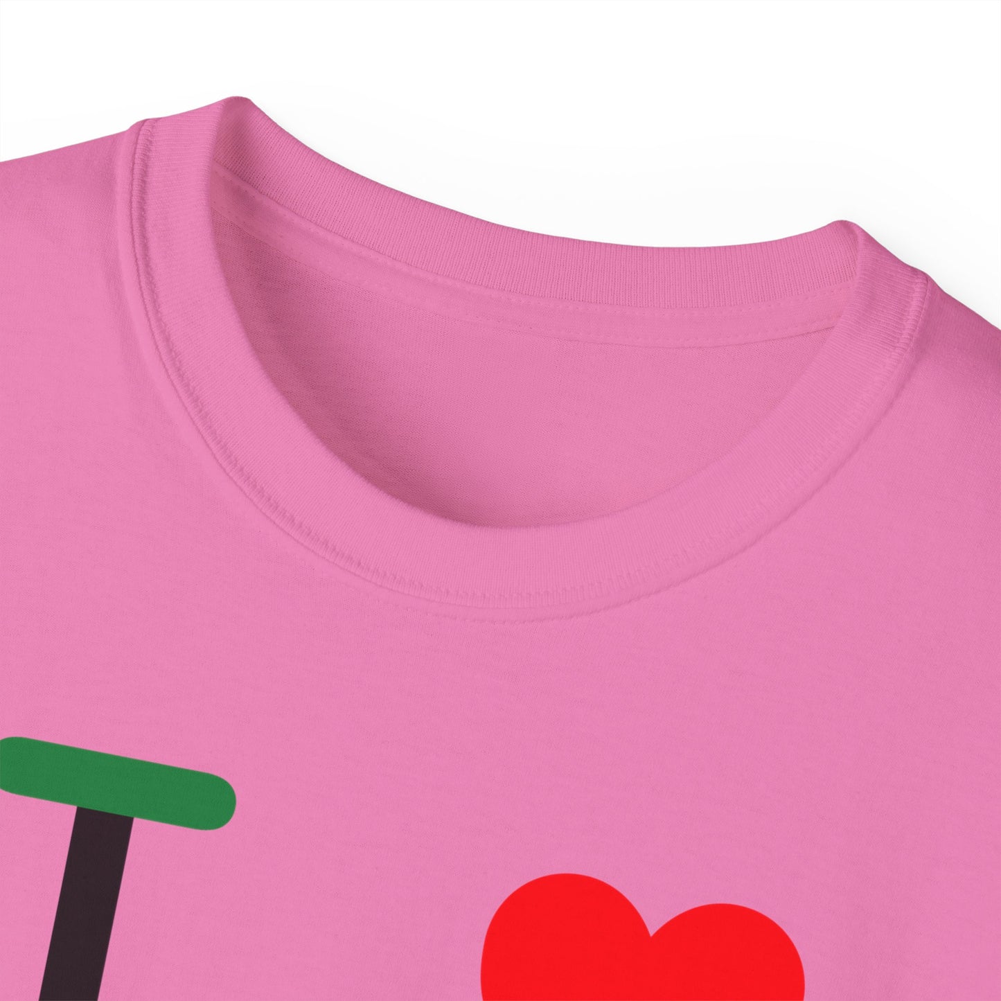 I Luv LongD® Logo Cotton Tee Juneteenth negative flag