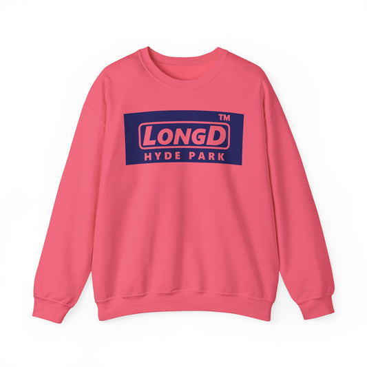 LongD negative official Hyde Park logo crewneck sweatshirt