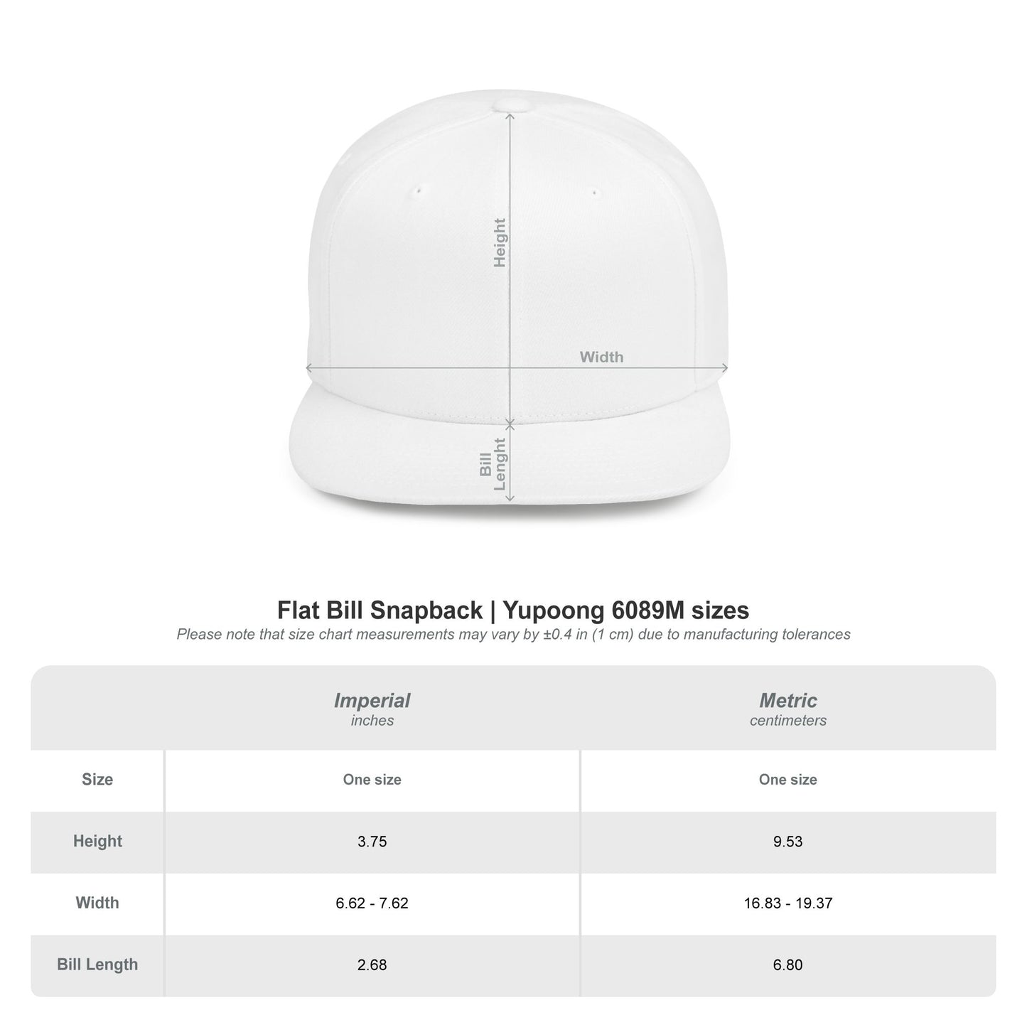 Embroidered Baseball Cap reverse official logo upright