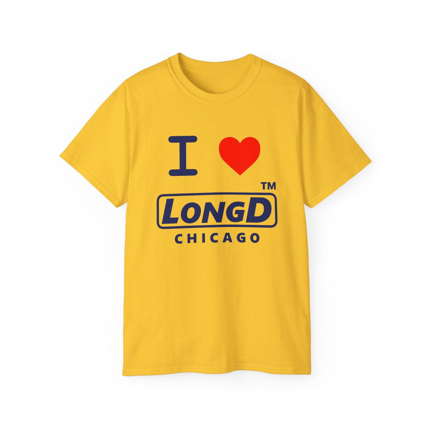 I Luv LongD® Logo Cotton Tee positive official basic Chicago logo